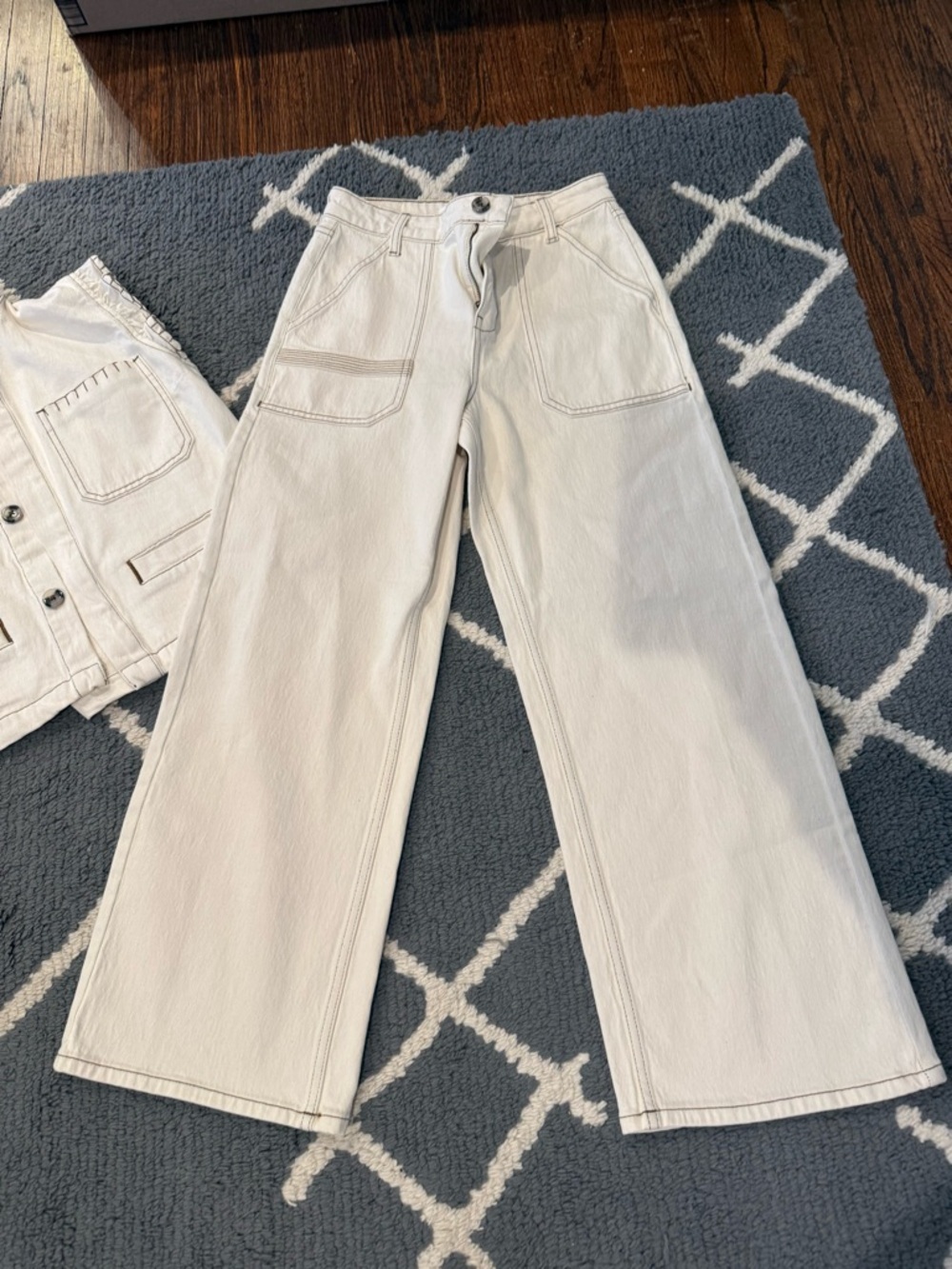 Seventy + Mochi Elodi White Jeans NWT